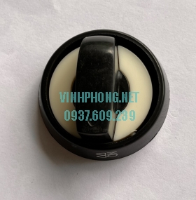 Nút trái tim trắng đen 