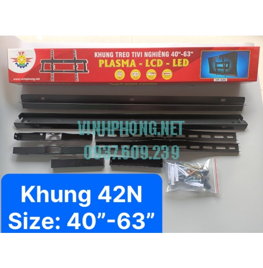Khung treo tivi  nghiêng 40-63